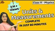 Units and measurements class 11 | Chapter 2 Physics | CBSE JEE NEET - One Shot