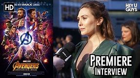 Elizabeth Olsen on Scarlet Witch/Vision & a solo film - Avengers Infinity War Premiere Interview