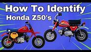 Honda Z50 Monkeybikes - How To Identify