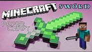 Tutorial | Minecraft Diamond Sword | DIY | How to make a MINECRAFT DIAMOND SWORD | PaperCraft