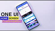 Customize Home Screen on Samsung One UI 2021