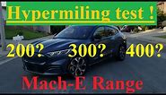 Mustang Mach-E range test (hypermiling). What is the mileage of the Mach-E? 200? 300? 400?