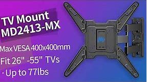 How to Install Mounting Dream Full Motion TV Mount MD2413-MX