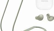 Galaxy Buds 2 Strap, Soft Silicone Special Anti-Skid Design Sports Anti Lost Strap Lanyard Accessories ONLY Compatible with Samsung Galaxy Buds 2 Earbuds Neck Rope Cord - Grey Green