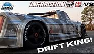 Drift King! Arrma Infraction V2 - HandBrake Tested - Running Video