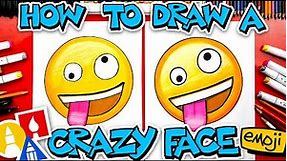 🤪 How To Draw The Crazy Face Emoji 🤪