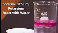 Lithium, Sodium, Potassium react with water