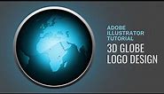 Creating an Eye-Catching 3D Globe Logo Design | Adobe Illustrator Tutorial