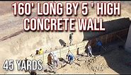 See What It Takes To Build And Pour Concrete Retaining Wall 2021