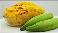 How To Make Banana Chips | Home Made Banana Chips Recipe | Livefood