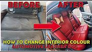 DYEING BMW E90 BLACK LEATHER SEATS TO RED *AMAZING TRANSFORMATION!*
