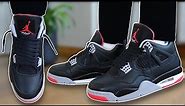 How To Lace Jordan 4 Bred (3 Ways On Feet) | Featuring 'Bred Reimagined' (BEST WAY!)