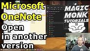 Microsoft OneNote: How to transfer a notebook to another version of OneNote