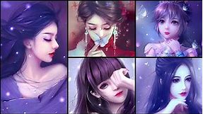 Beautiful Animated Girls Wallpapers For Whatsapp Profile| Cartoon Whatsapp DP Images