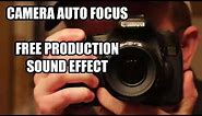 Digital Camera Auto Focus SOUND EFFECT Royalty Free