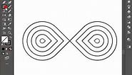 Create N + Infinity Logo in adobe Illustrator | logo design tutorial