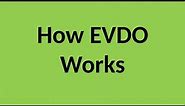 How EVDO Technology Works??? Explain In Detail...