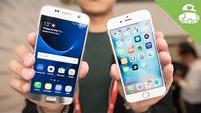 Samsung Galaxy S7 vs iPhone 6s hands on comparsion