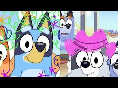Bluey | S3 Faceytalk on screen Muffin's version | Muffin Cupcake Heeler