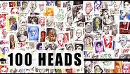 100 Heads in 10 Days - Tips + Thoughts on Portraits #100HeadsChallenge #Meds100Heads
