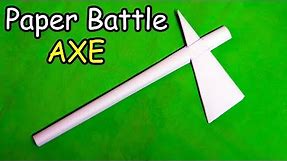 How to make a Paper Battle Axe | Easy | Tutorial