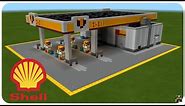 How to Build a Gas Station in Minecraft (Shell) Minecraft Gas Station Tutorial