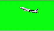 Airplane flying green screen effect video || plane green screen animation || green screen plane
