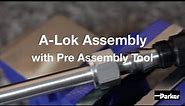 A-LOK Assembly of Twin Ferrule Fitting With Preassembly Tool | Parker