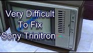 Sony Trinitron KV1541 Remote Set Super Hard Fix 1977 Vintage Color TV