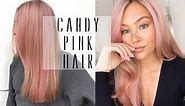 PASTEL PINK HAIR TUTORIAL | NO DYE! | Hollie Hobin
