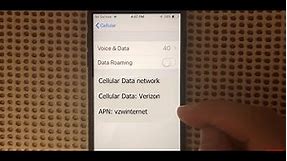 Verizon APN Settings for iPhone | Add LTE 4G APN for Verizon