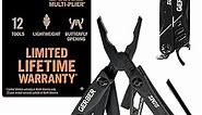 Gerber Gear Dime 12-in-1 Mini Multi-tool - Needle Nose Pliers, Pocket Knife, Keychain, Bottle Opener - EDC Gear and Equipment - Black