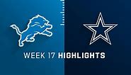 Lions vs. Cowboys highlights | Week 17