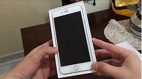 IPhone 6 Plus 128gb silver unboxing