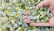 FANTIAN 2lb Jade Rocks for Plants Indoor, 3/8 inch Small Pebbles for Indoor Plants, Decorative Rocks for Succulents Cactus Bamboo Vases Landscaping Drainage and Outdoor Garden Rocks