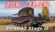 FV4005 Stage II 12K Damage & FV4005 Stage II 11.7K Damage World of Tanks Gameplay (4K)