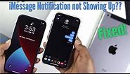 Fix iMessage Notifications are Not Working [Text Alerts Not Showing]