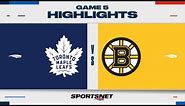 NHL Game 5 Highlights | Maple Leafs vs. Bruins - April 30, 2024