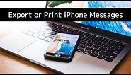 How to Export or Print iPhone Text Messages