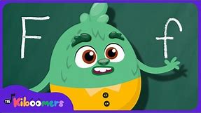 Letter F Song - THE KIBOOMERS Preschool Phonics Sounds - Uppercase & Lowercase Letters