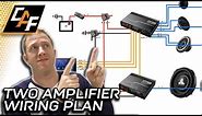 How to plan FULL ELECTRICAL for TWO AMPLIFIER CAR AUDIO SYSTEM!
