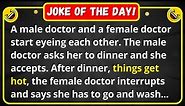 🤣funny jokes - A male doctor and a female doctor start eyeing each other - funny short stories