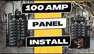 How to wire a 100 amp service panel. , 2020 National Electrical Code compliant