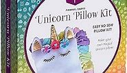 Unicorn Pillow Kit - No Sew Unicorn Craft Kit - Gifts for Girls, Arts and Crafts for Kids Ages 8-12 - Unicorn Toys for 6 Year Old Girl Gifts, Birthday, Easter, Toddlers, Teens