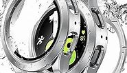 [2 in 1] Goton Waterproof Case for Samsung Galaxy Watch 5 & 4 40mm, 360° Protective Hard PC Front & Back Bumper with HD Tempered Glass Screen Protector for Samsung Watch Cover Accessories