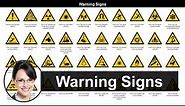 Warning Signs | Health and Safety at Work | Updated with Voice