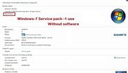 How to Install Service Pack 1 Windows 7 easy way 100 % working [Manas Tech]
