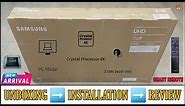 SAMSUNG 55AU7500 2022 || 55 Inch 4k Crystal UHD Smart tv Unboxing And Review || Complete Remote Demo