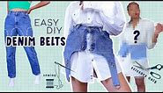 2 Easy DIY Jeans to Belts + 1 Surprise Twist!