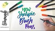 NEW Sharpie Brush Pen Demo - Blending Markers, Brush Tip Pens, Sharpies